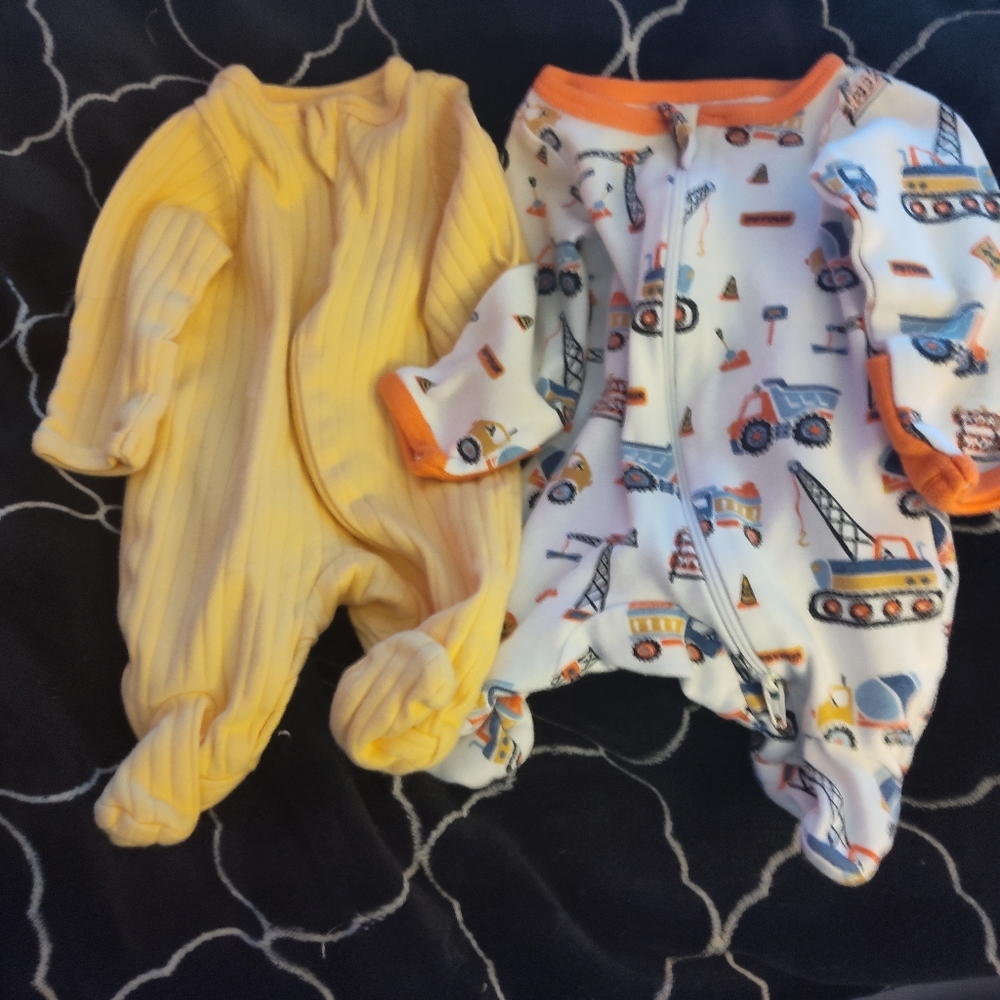 Wonder Nation Bundle Of 2 Footed Pajamas
